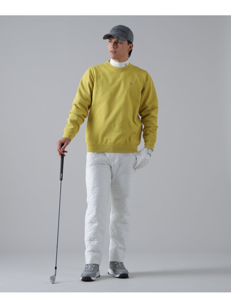 楽天市場】St ANDREWS 12G天竺×リンクス裏地付きクルーネックニット