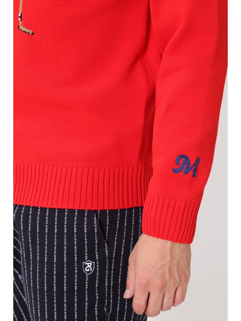 楽天市場】PEARLY GATES インターシャクルーネックニット ＜トラッド