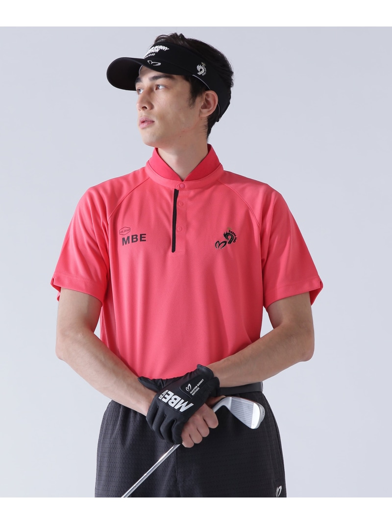 SNSで話題 MASTER BUNNY EDITION ミニ亀甲メッシュ半袖リブ襟