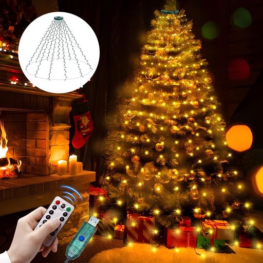 楽天市場】クリスマス飾りLEDイルミネーションライトクリスマスツリー