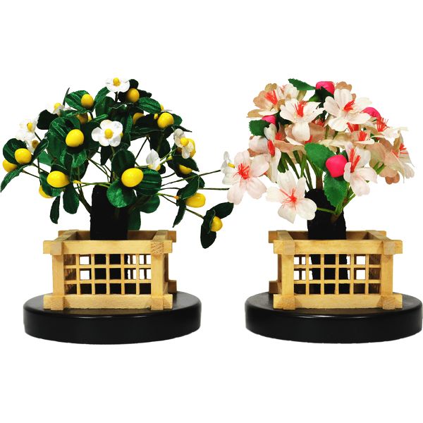 楽天市場】ひな人形 ひな道具 単品 部品 売り 花 桜橘 11cm 三春桜橘
