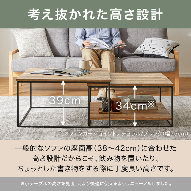 楽天市場】ローテーブル テーブル ネストテーブル センターテーブル