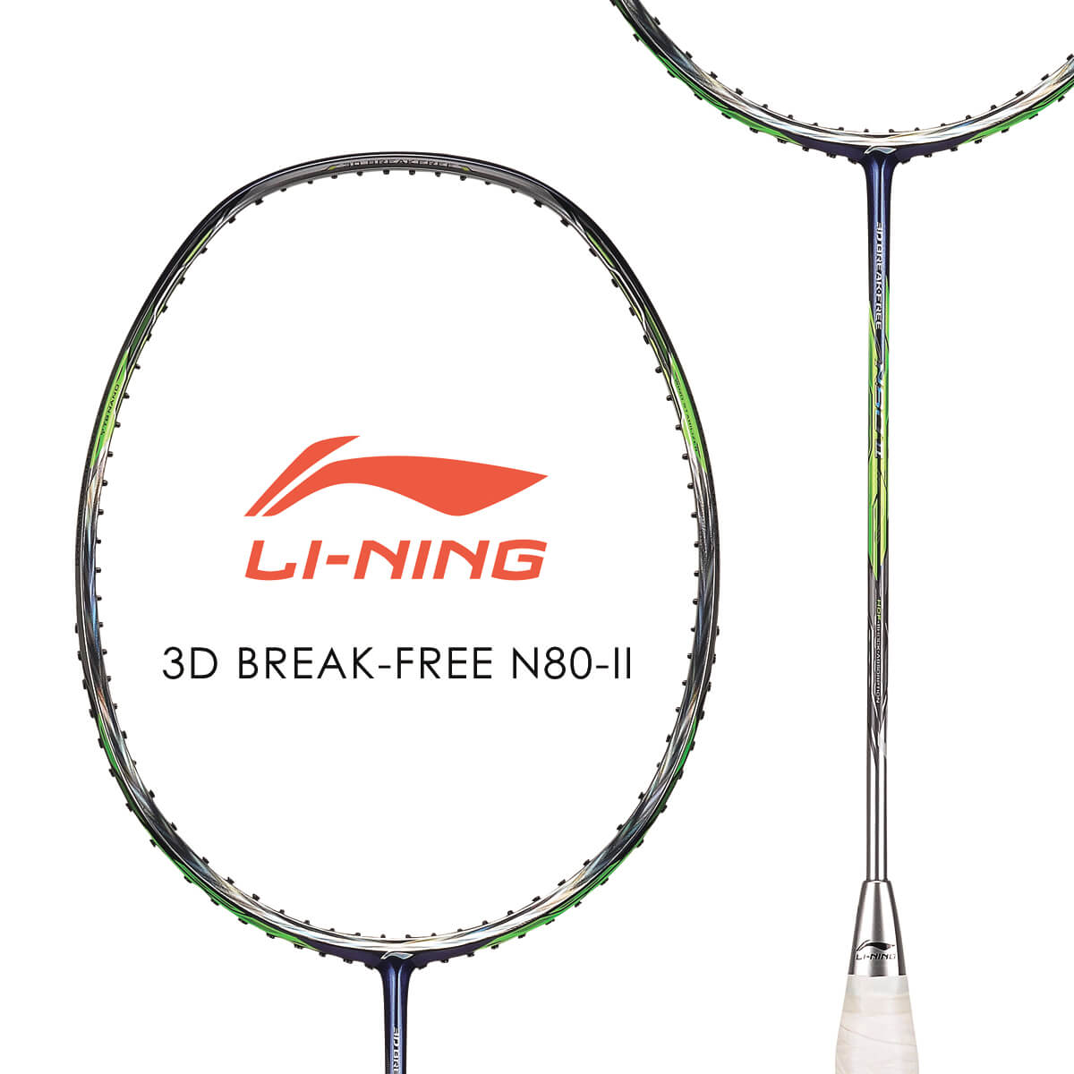 楽天市場】LI-NING 3D BREAK-FREE N80-2(AYPL026-1) バドミントン
