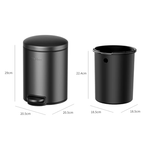 楽天市場】mvm ゴミ箱 ペダル式 蓋付き 5L容量 スリム おしゃれ