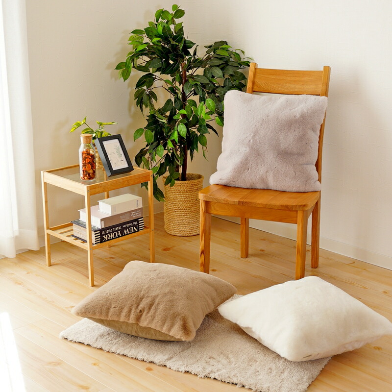 楽天市場】クッションカバー 約45cm×45cm 1枚 ラッピング可 フェイク