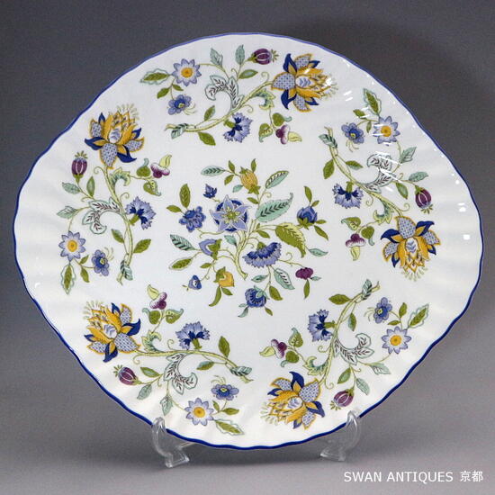 楽天市場】ミントン Minton 英国製 ハドンホール ブルー B＆B