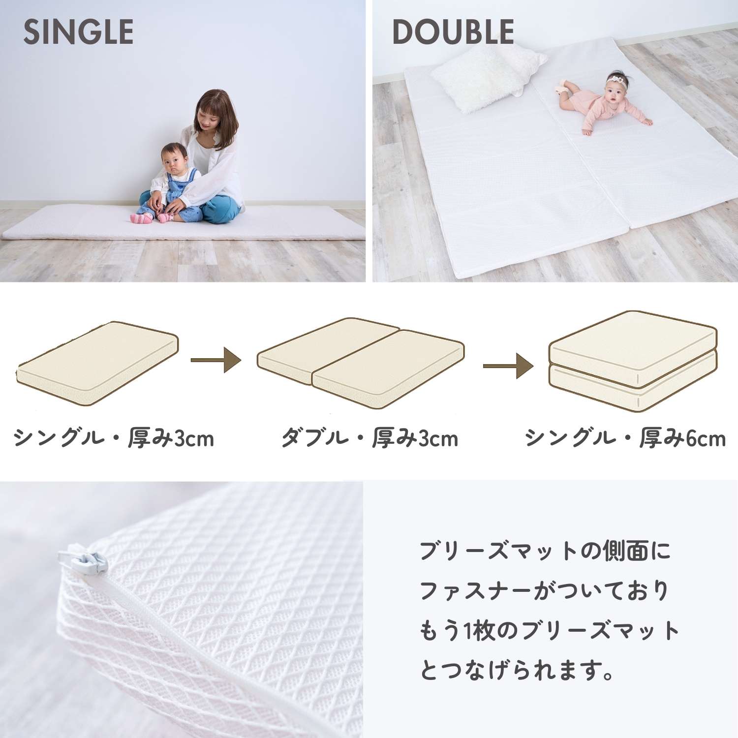 楽天市場】小児科医師監修 プレイマット 赤ちゃん 折りたたみ