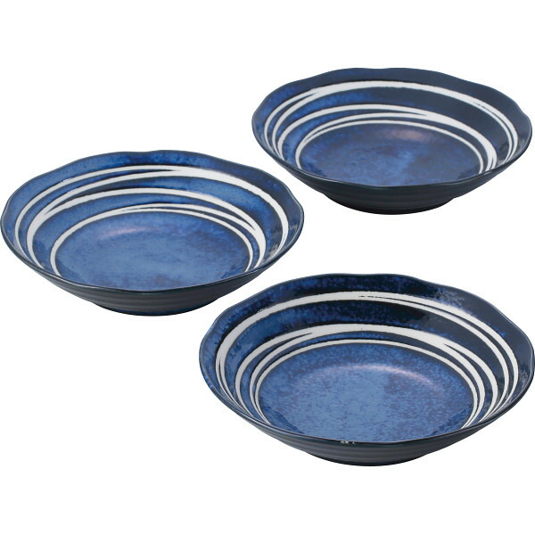 楽天市場】花紺 カレー皿3枚セット 485204 : ギフトのお店 シャディ