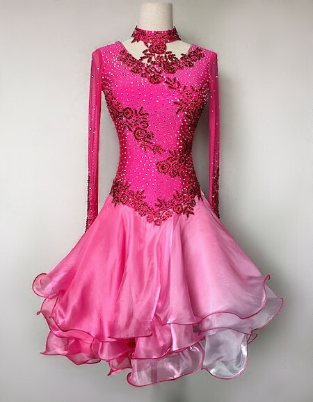 楽天市場】社交ダンス・社交ダンスドレス・競技用ドレス ダンス衣装