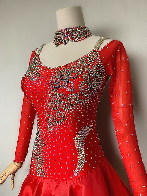 楽天市場】【新商品】社交ダンス・社交ダンスドレス・競技用ドレス