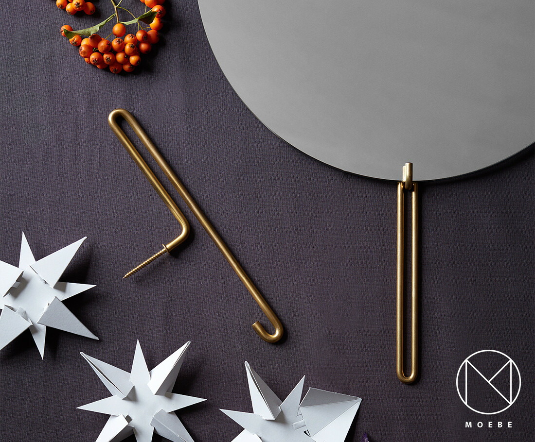 楽天市場】MOEBE ムーベ WALL HOOK Small 2個セット ウォールフック