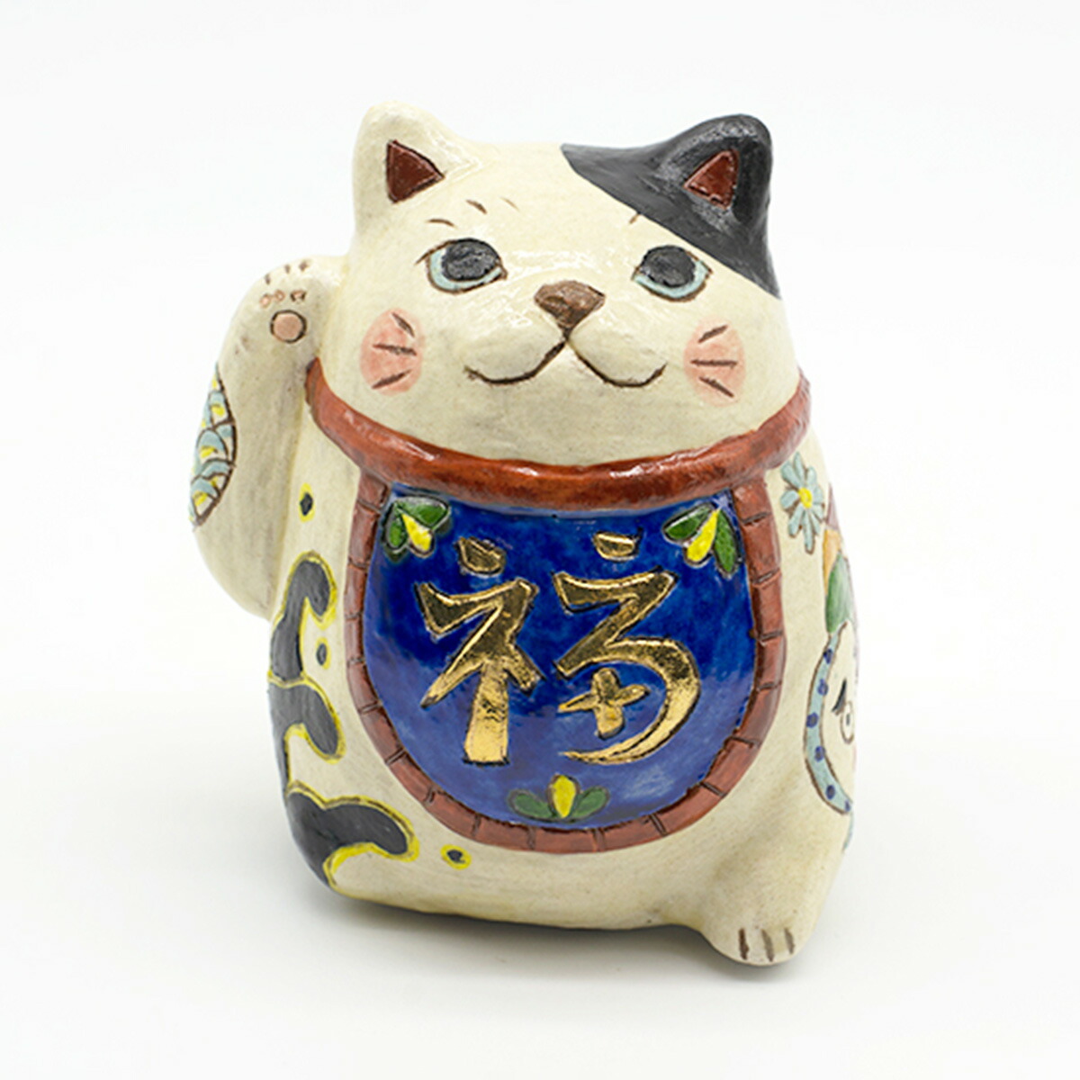 楽天市場】招き猫 おかめひょっとこ柄 井上翠 陶人形 女性作家 玄関