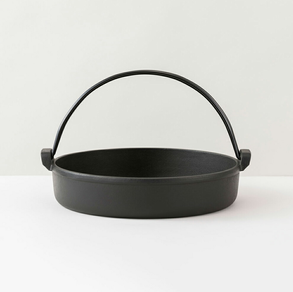 楽天市場】岩鋳 南部鉄器 すき焼き鍋 26cm IH対応 ツル付き 正規品