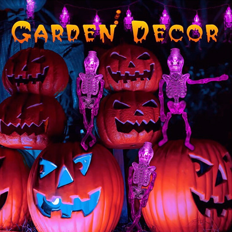 楽天市場】ハロウィンイルミネーション 骸骨ライト ガイコツLEDライト