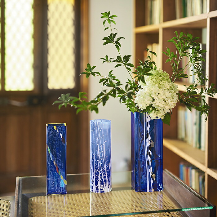 楽天市場】送料無料 【 花器角青（大）】花瓶 インテリア ギフト