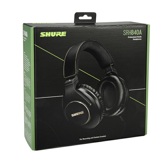楽天市場】SHURE SRH840A-A スタジオ・ヘッドホン ヘッドフォン 密閉型
