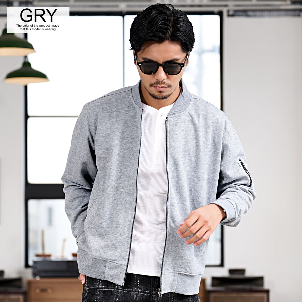 楽天市場】【送料無料】MA-1 メンズ アウター ストレッチ ジャージ素材