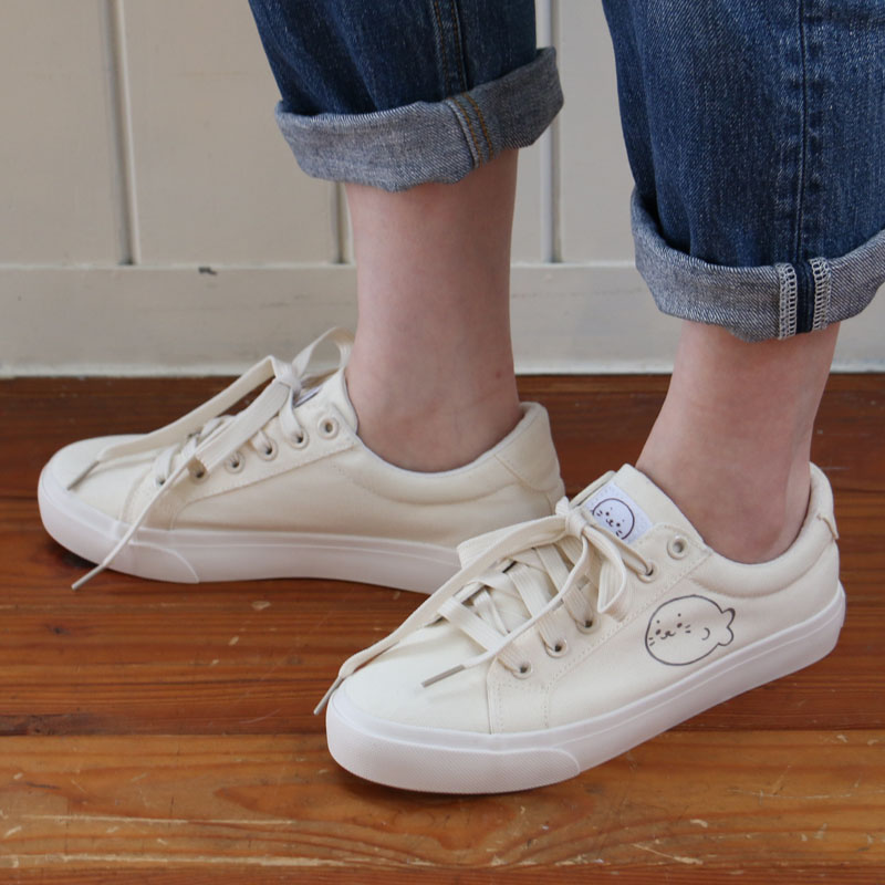 楽天市場】しろたん キャンバススニーカー 《Mサイズ23.0〜23.5cm/L