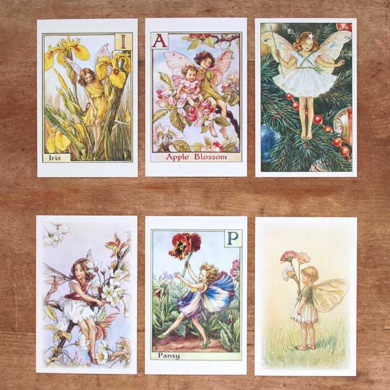 楽天市場】イギリス出版 ポストカード セット フラワーフェアリー 花の