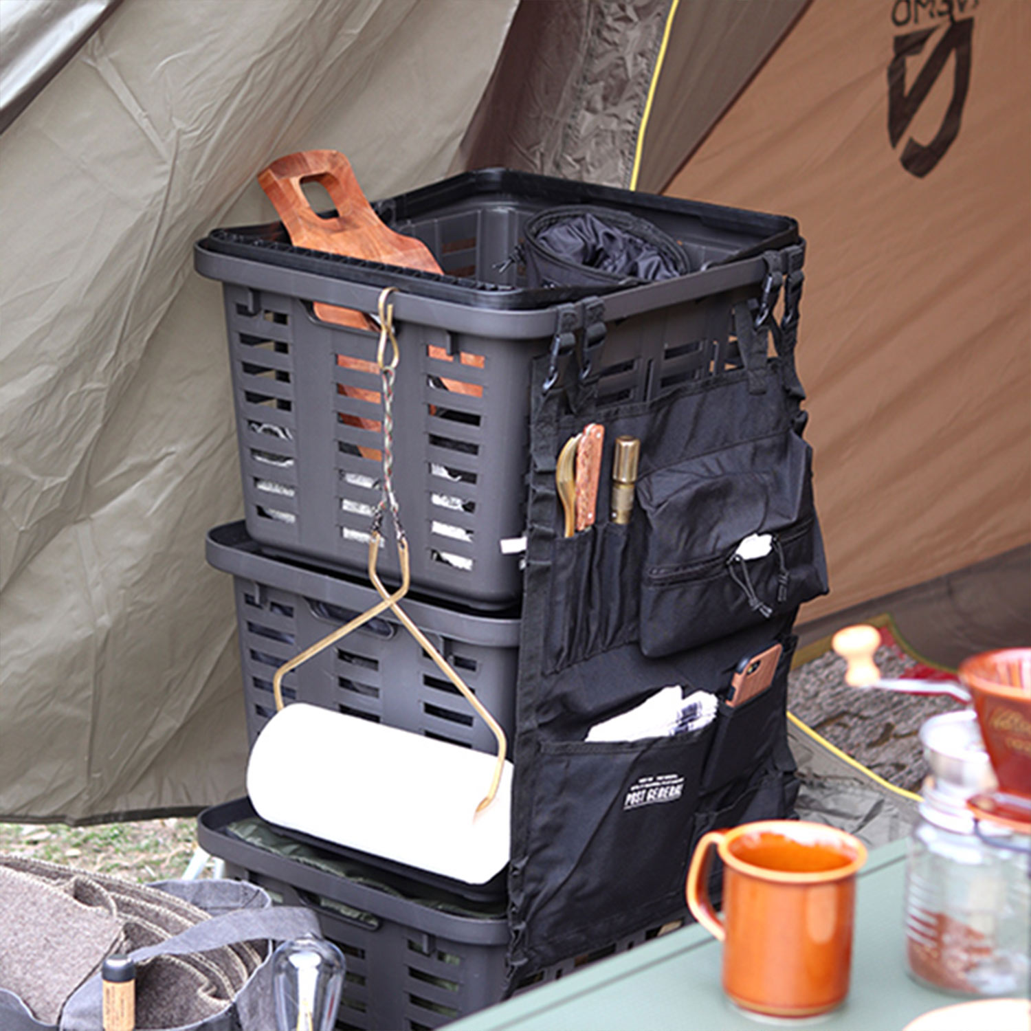 楽天市場】ポストジェネラル POST GENERAL 買い物かご バスケット 2点