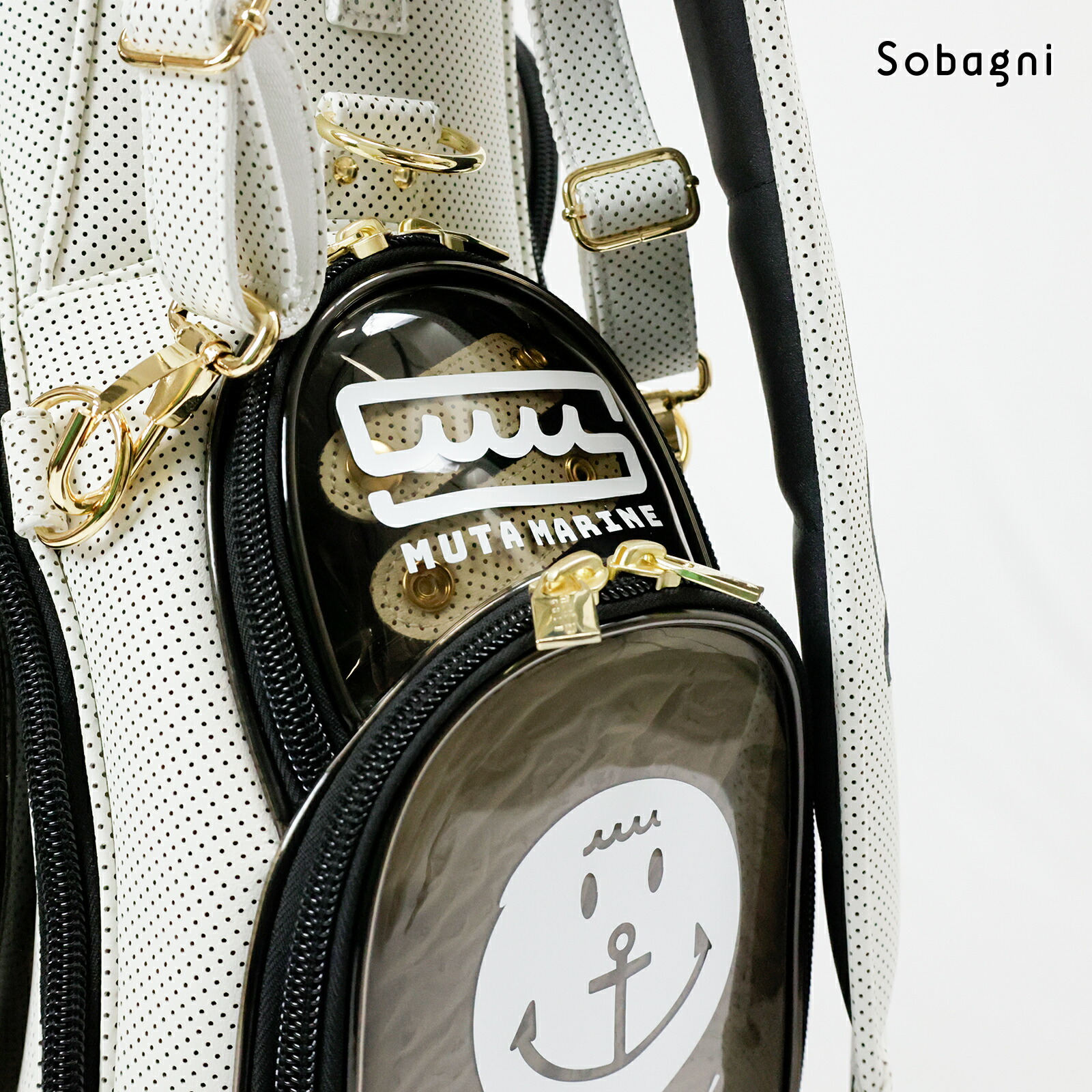 楽天市場】muta marine ムータ ゴルフバッグ 8.5インチパンチング合皮