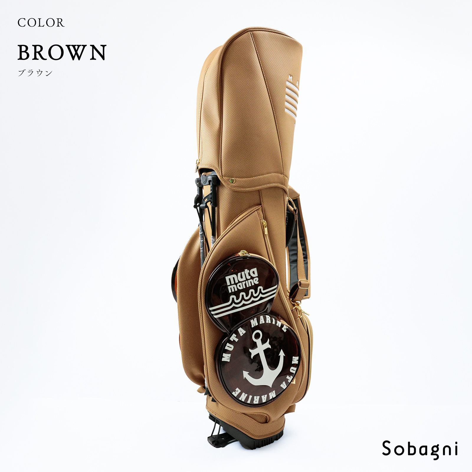 楽天市場】muta marine ムータ ゴルフバッグ 8.5インチパンチング合皮