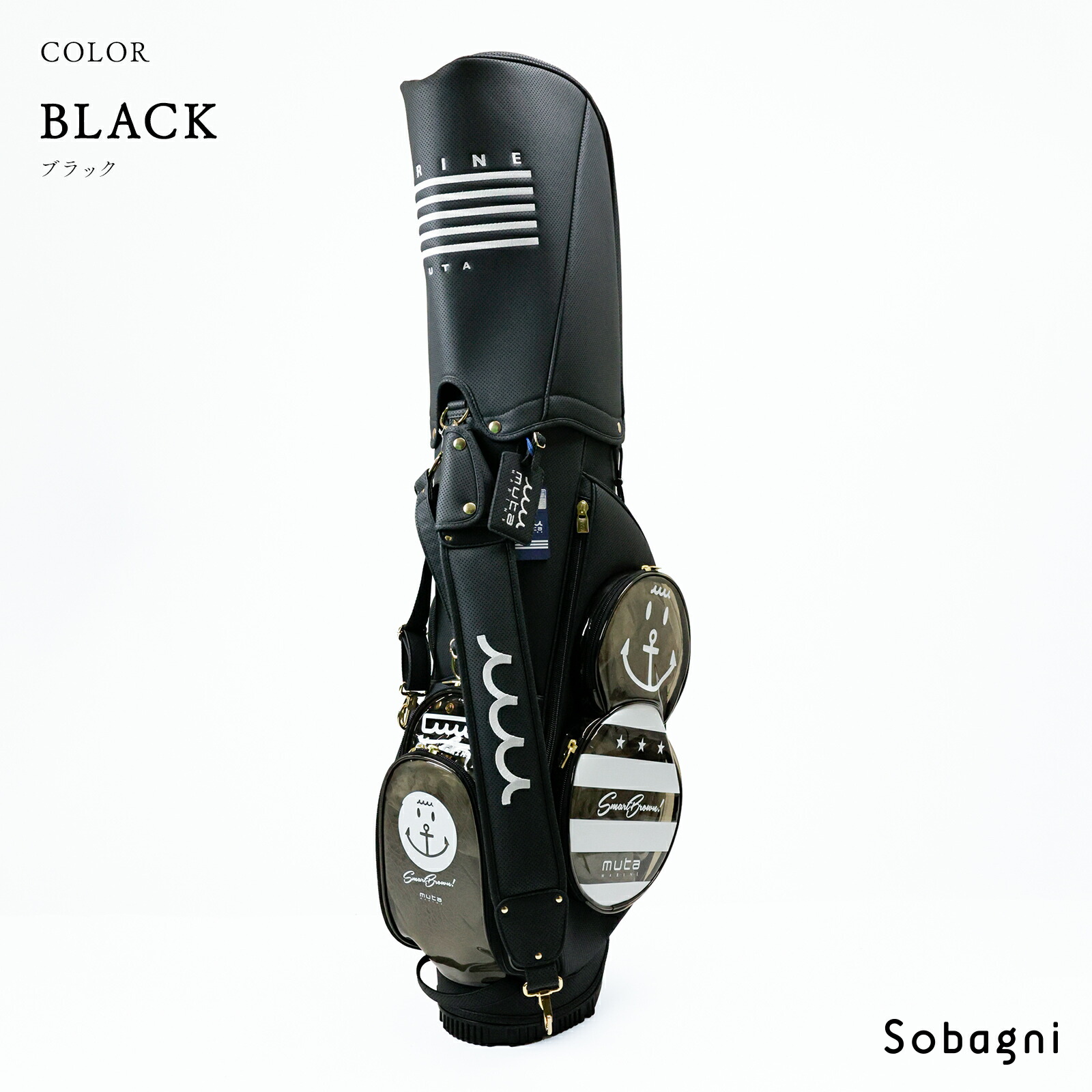 楽天市場】muta marine ムータ ゴルフバッグ 8.5インチパンチング合皮