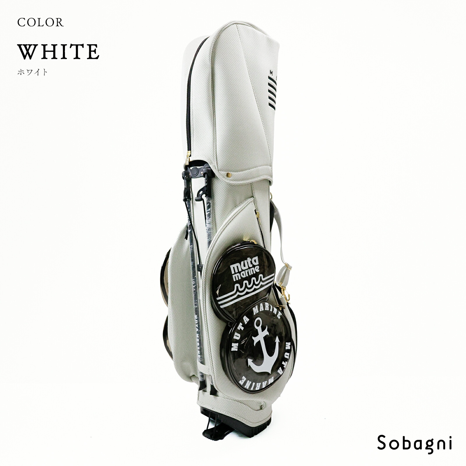 楽天市場】muta marine ムータ ゴルフバッグ 8.5インチパンチング合皮