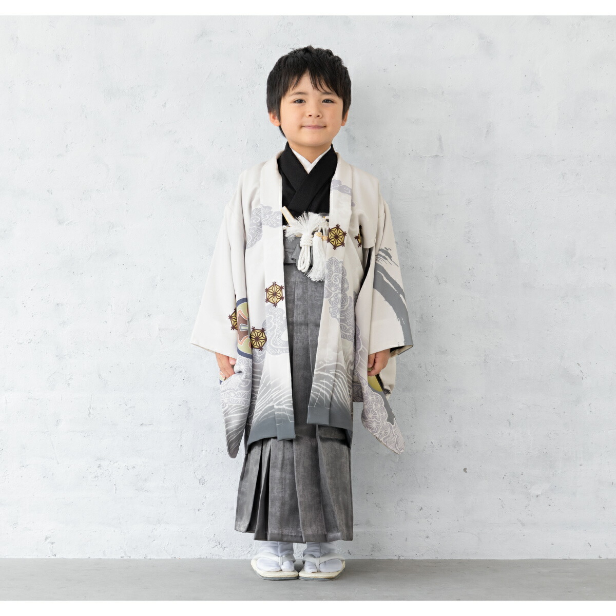 楽天市場】七五三 着物 男の子 5歳 袴セット 羽織 半襦袢 袴帯 羽織紐