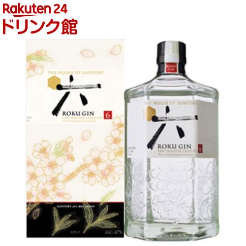 楽天市場】サントリー クラフトジン 六 ROKU ギフトBOX(700ml) : 楽天