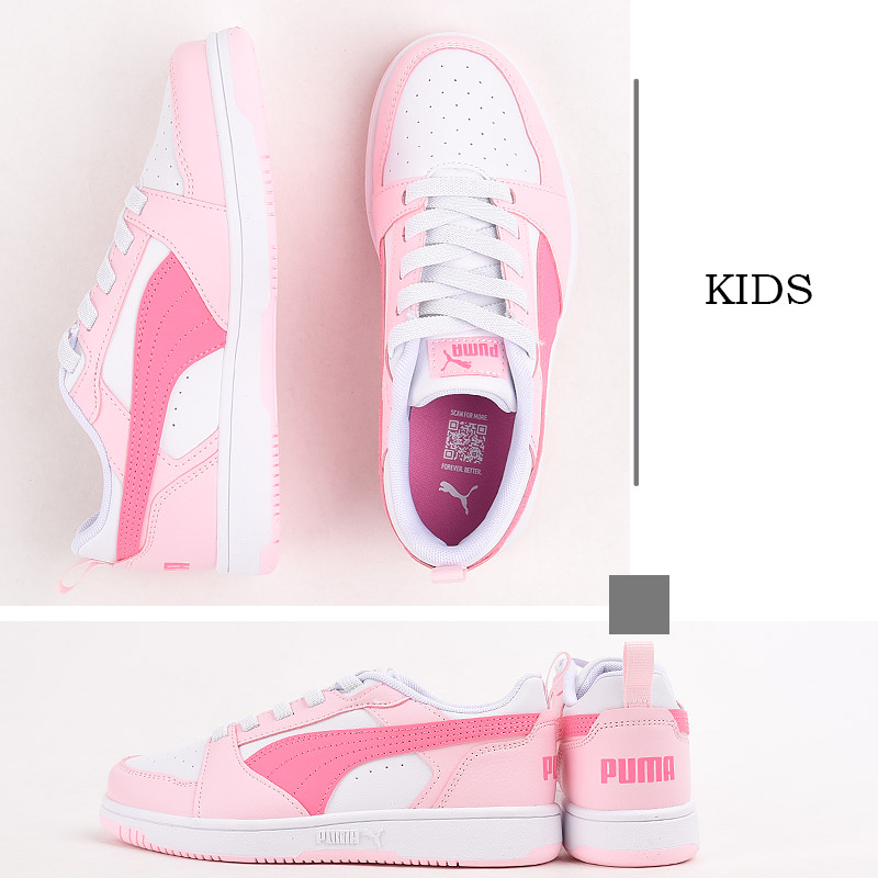 楽天市場】プーマ キッズ スニーカー 18.0cm ホワイト ブラック 通学