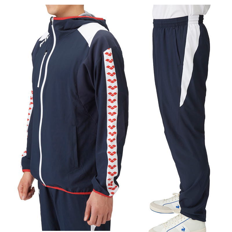 楽天市場】アリーナ ジャージ 上下 メンズ クロスジャージ 水泳