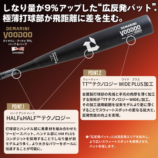 楽天市場】中学硬式バット / ヴードゥ ディマリニ 硬式 バット 金属