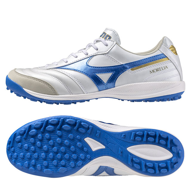 楽天市場】ミズノ モレリア SALA ELITE TF ホワイト ブルー フットサル