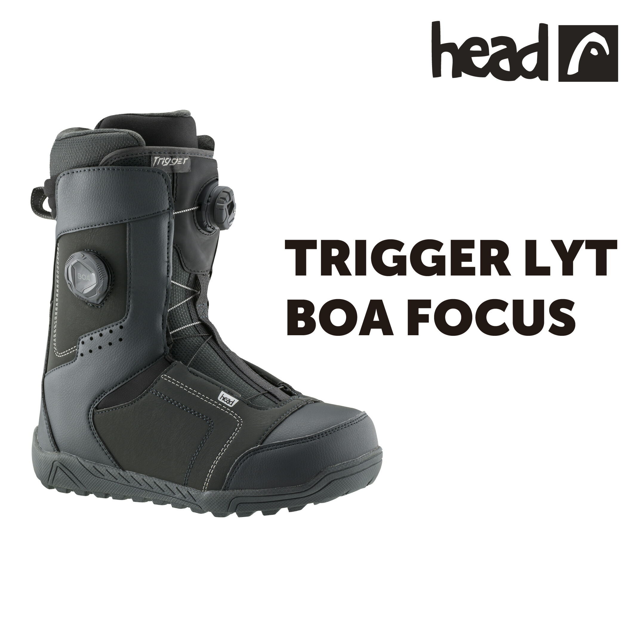 楽天市場】25-26 HEAD TRIGGER LYT BOA FOCUS Charcoal スノーボード