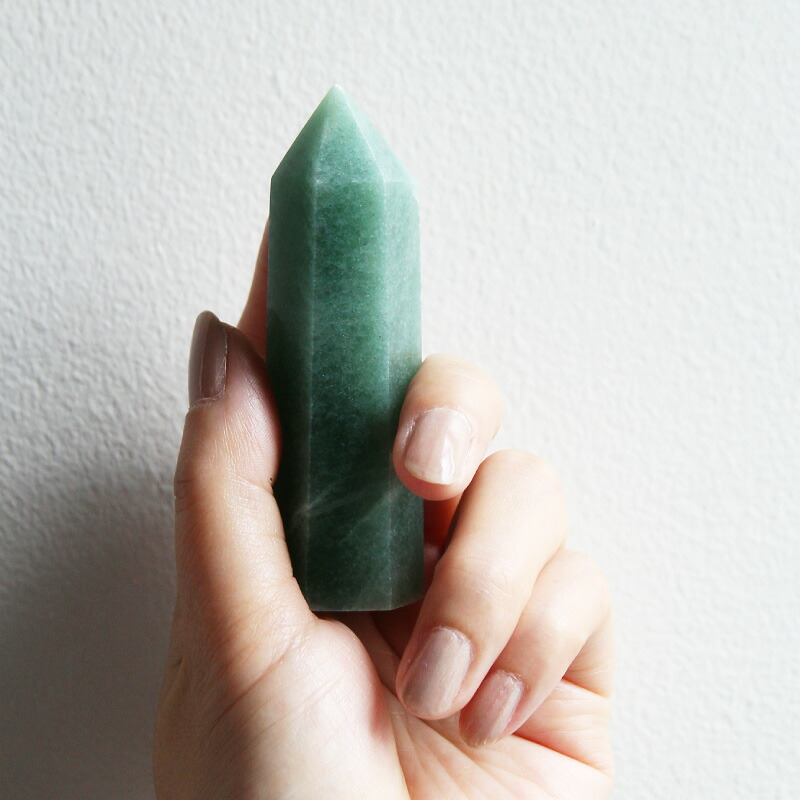 楽天市場】グリーンアベンチュリン ポイント アベンチュリン 原石