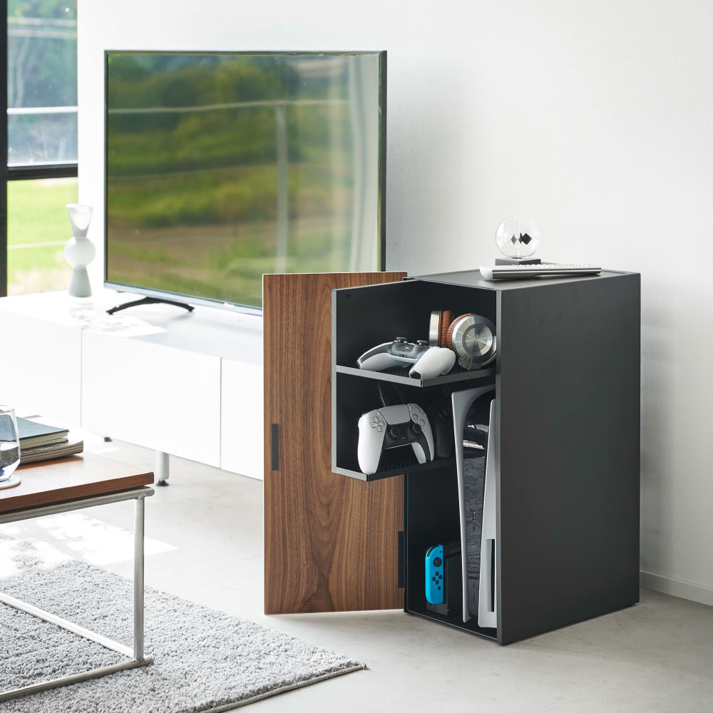 楽天市場】ゲーム機収納ラック ホワイト WH ブラック BK 2109 2110