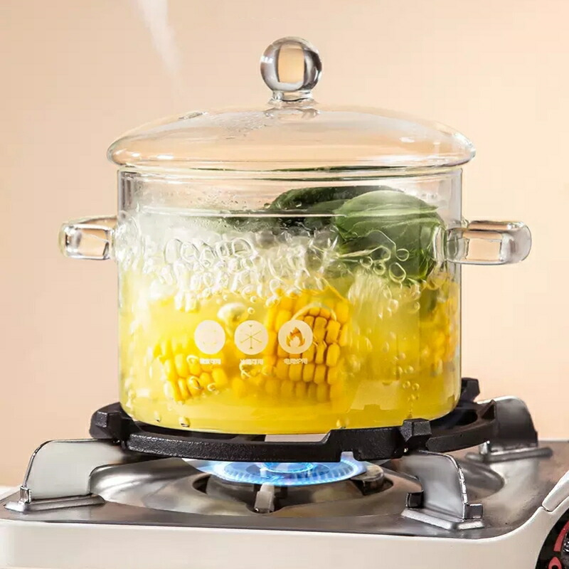 楽天市場】耐熱ガラス 直火 鍋（素材（キッチン用品）ガラス）の通販