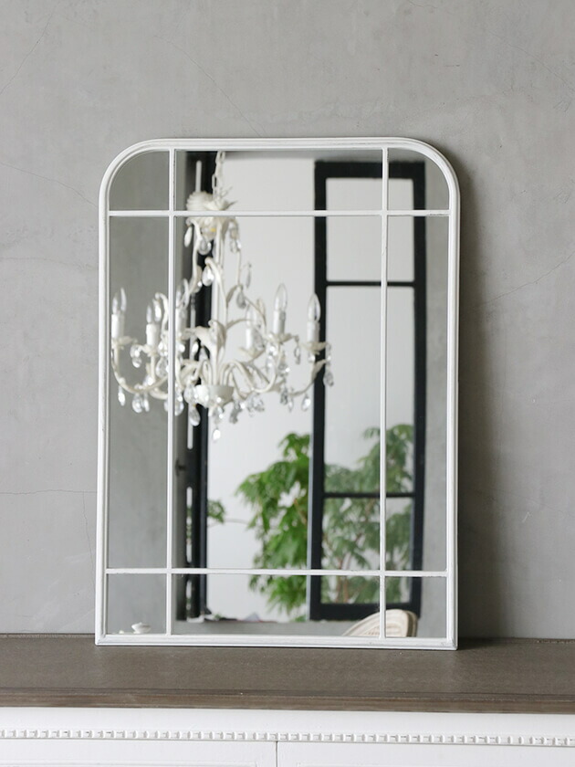 楽天市場】アイアンウィンドウミラーMaximサンディホワイト // 鏡