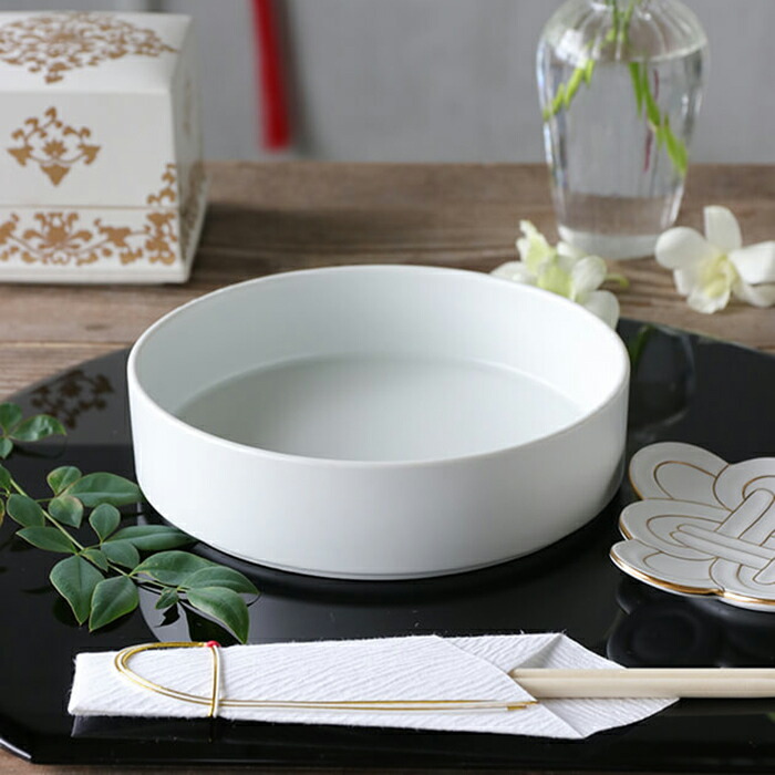 楽天市場】段重 渕金 白マット 身 // 重箱 お重 磁器 食器 陶器 陶磁器