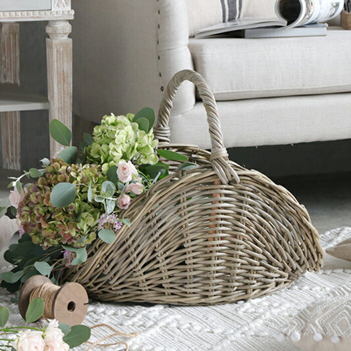 楽天市場】フラワーバスケット // バスケット かご 籠 ナチュラル 収納