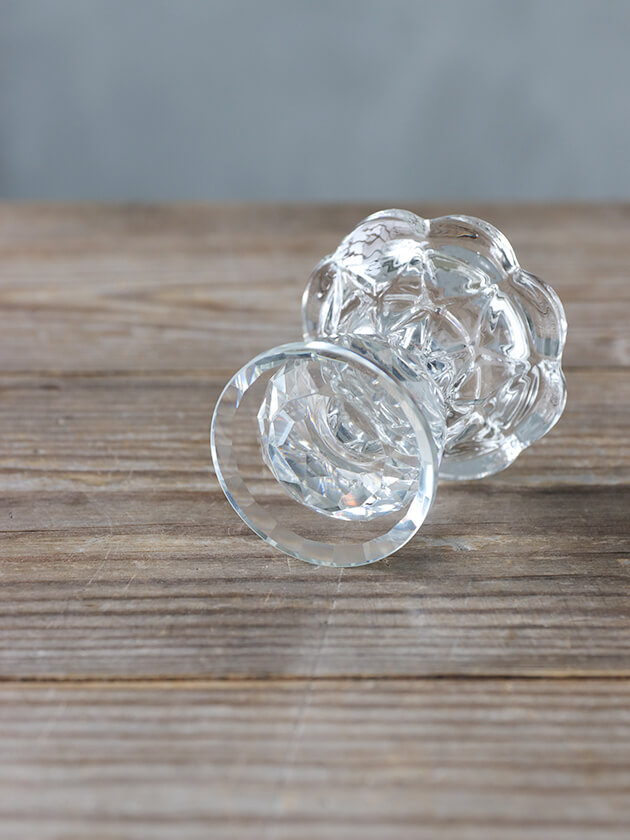 楽天市場】ガラス スティックキャンドル ホルダー クリスタルカット