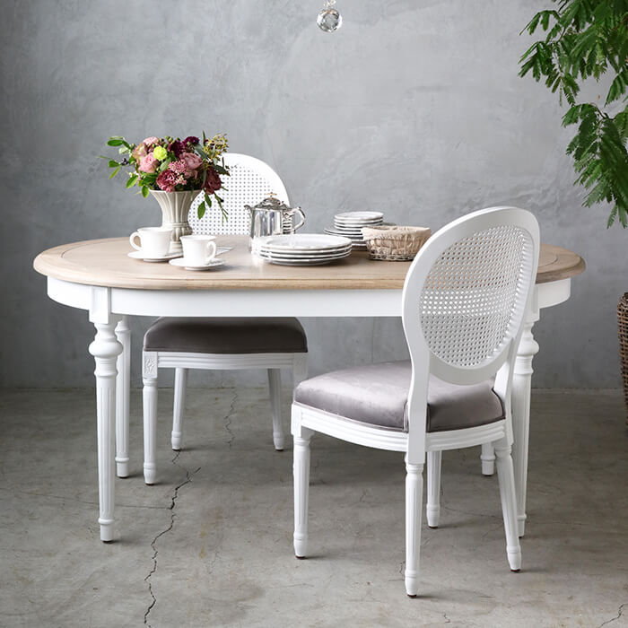 楽天市場】≪10％OFF≫ ダイニングテーブル オーバル 160cm ホワイト