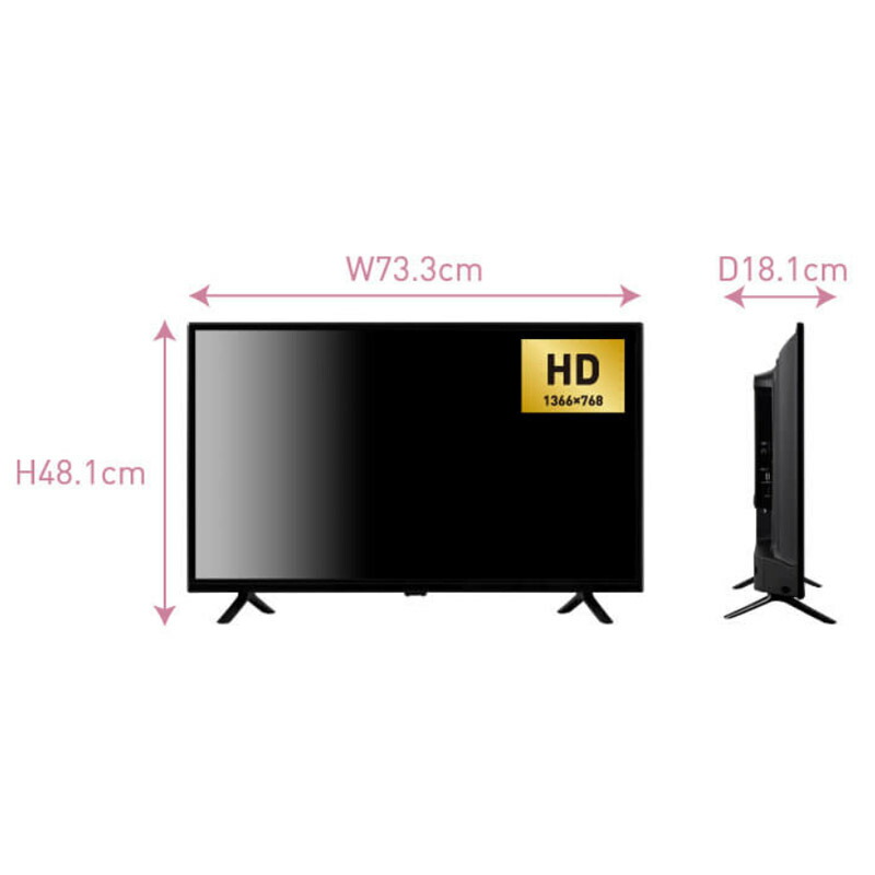 楽天市場】ORION BASIC ROOM シリーズ HD液晶テレビ 32V型 OL32CD500