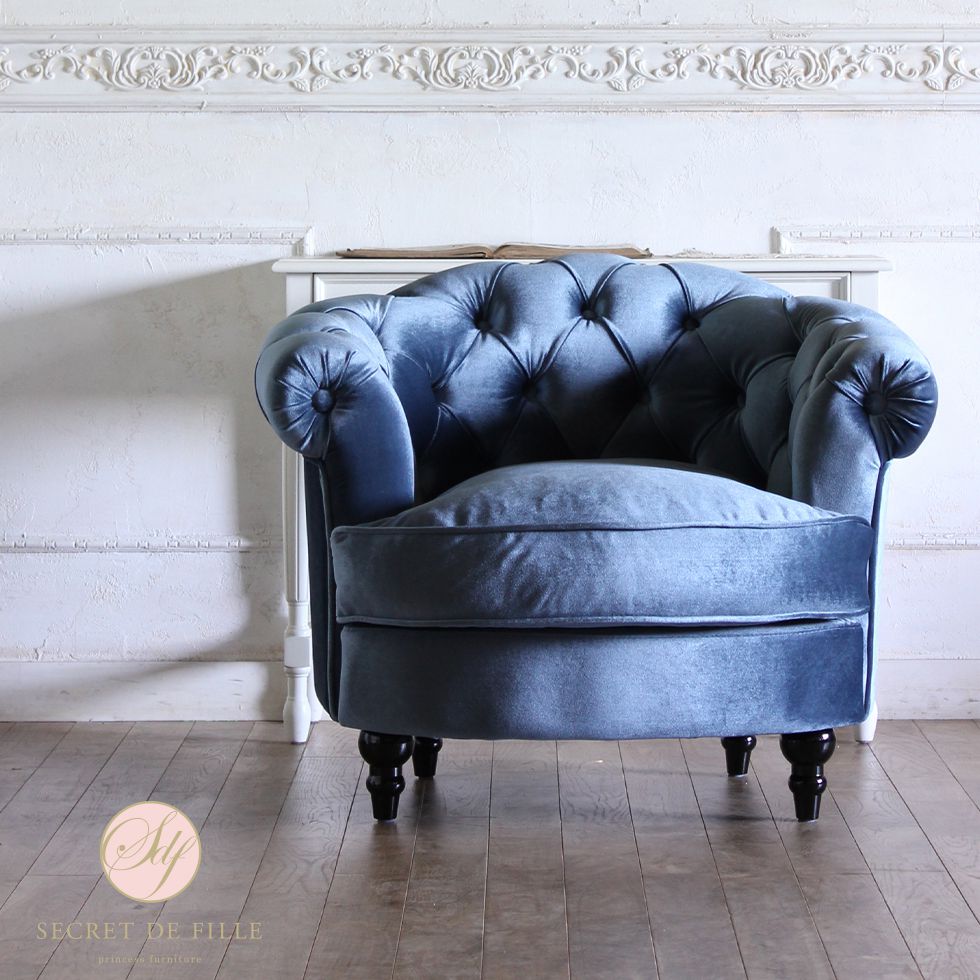 楽天市場】ソファー 1人掛け かわいい チェスターフィールドソファ