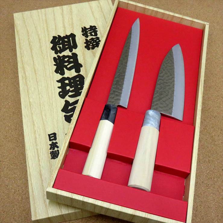 楽天市場】関の刃物 包丁2本組セット 刺身包丁 出刃包丁 ヤクセル 関
