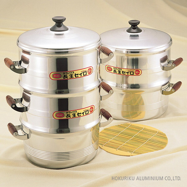 楽天市場】せいろ 蒸し器 一重セット 28cm 長生セイロ ホクア DX 竹