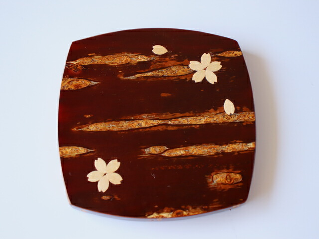 楽天市場】［ネコポスOK］角館 伝四郎 桜皮細工 受台 胴盛 散花