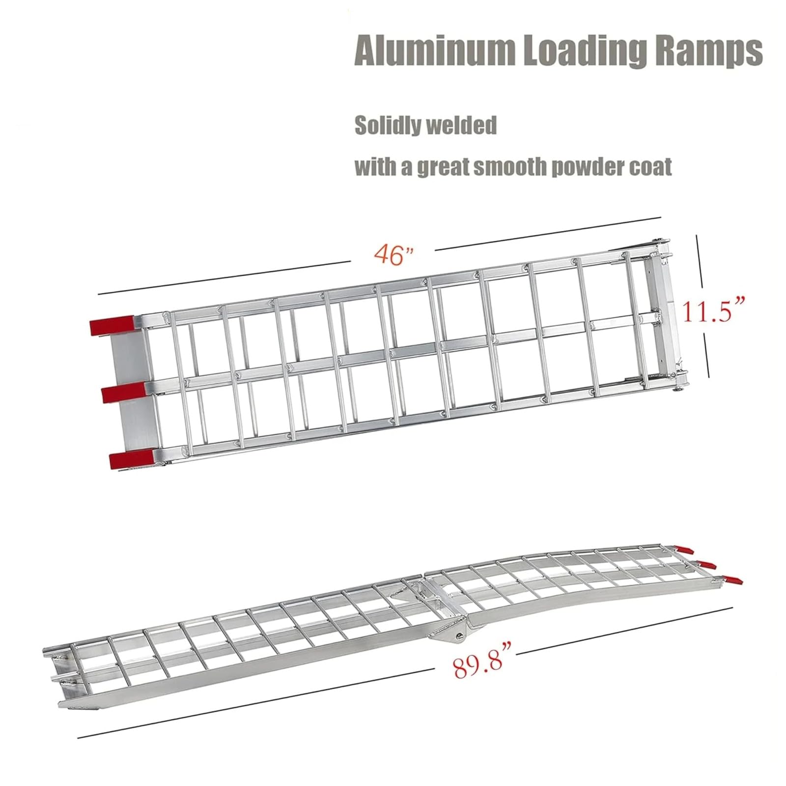 楽天市場】積載スロープ、アルミニウム製折りたたみオートバイスロープ