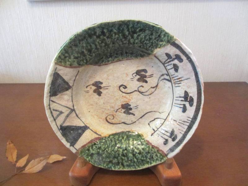 楽天市場】鉢□ 陶芸作家 佐藤和次作 織部千鳥絵七寸浅鉢 ギフト 和